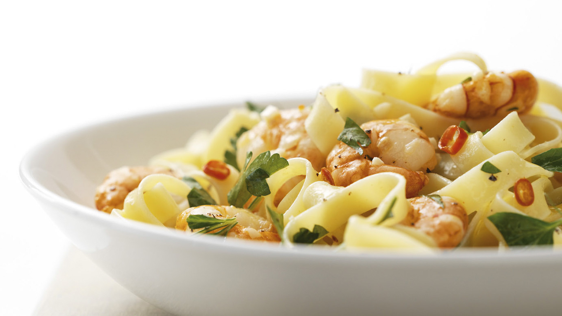 Tagliatelle ai gamberoni